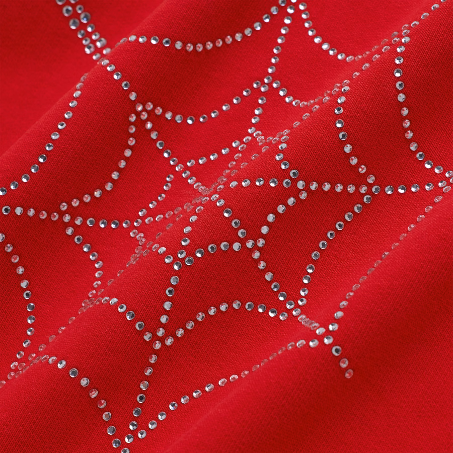 PUNAINEN STRÄSSIVERKKOINEN VETOKETJUN HUPPARI | SP5DER | KING SPIDER